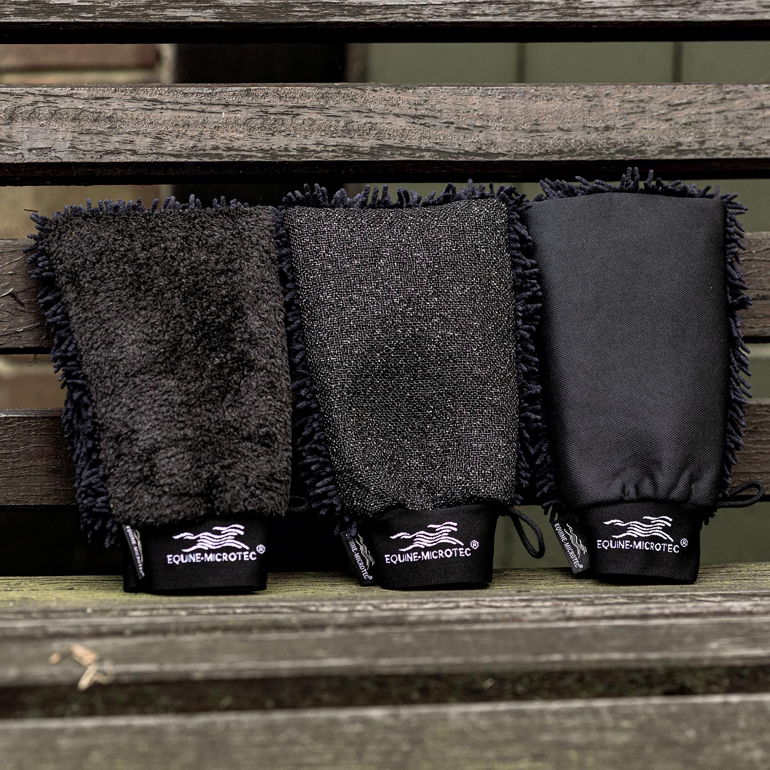 Pflegehandschuh 3er Set CARE, POLISH & RUB